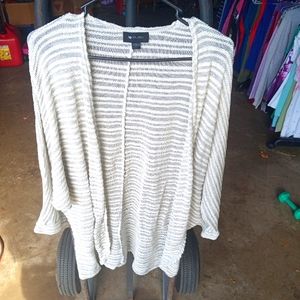Tan colored open front cardigan